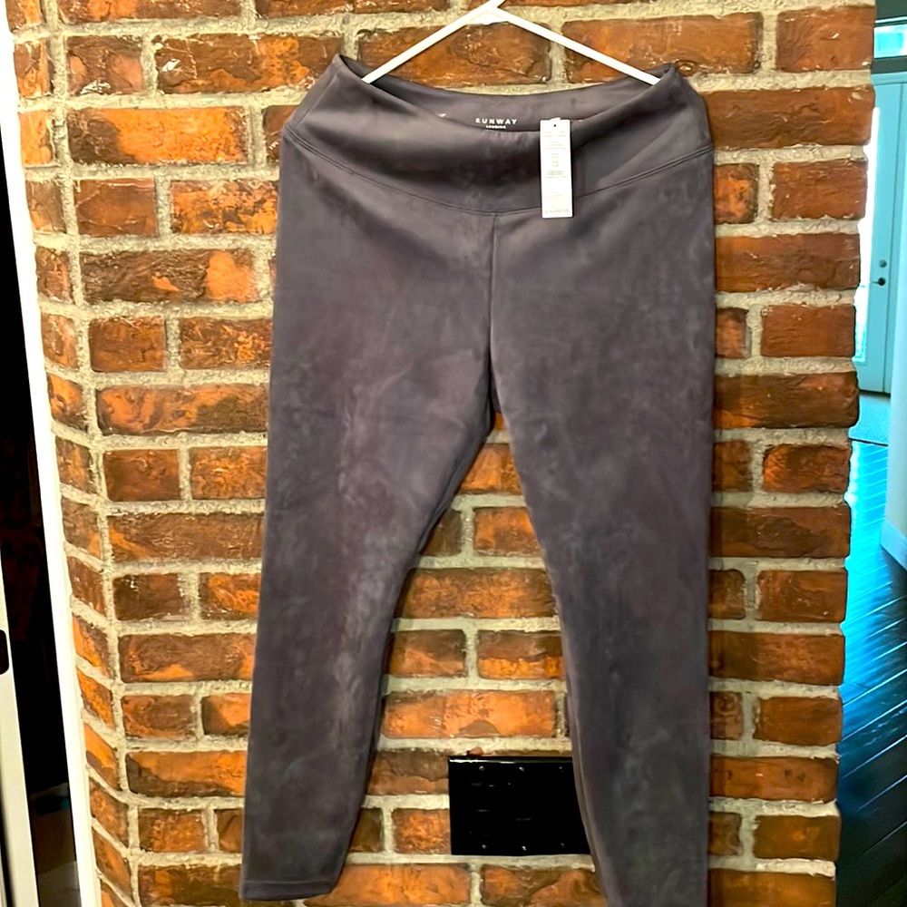 WHBM Suede Runway Leggings - Gray
